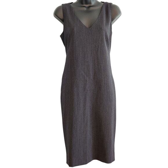 Theory sheath dress gray wool blend size 10 - Picture 1 of 11